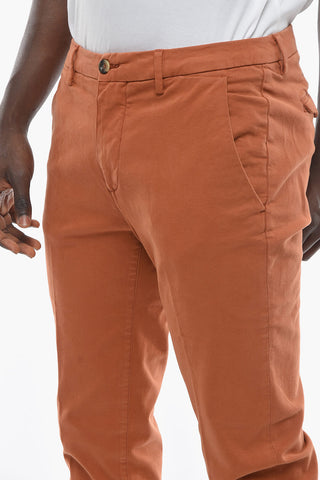 Solid Color MARAIS Chino Pants with Flap Pockets