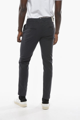 All-Over Embroidered Slim Fit NEWTOWN Chino Pants