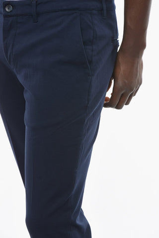 Solid Color NEWTOWN Pants with Belt Loops