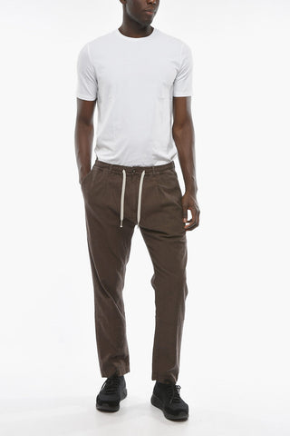 Carrot Fit MITTE Casual Pants with Drawstring Waist