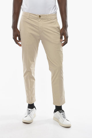 Cotton Stretch MARAIS Chino Pants with Flap Pockets