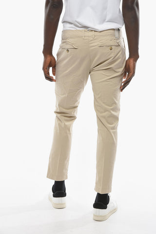 Cotton Stretch MARAIS Chino Pants with Flap Pockets