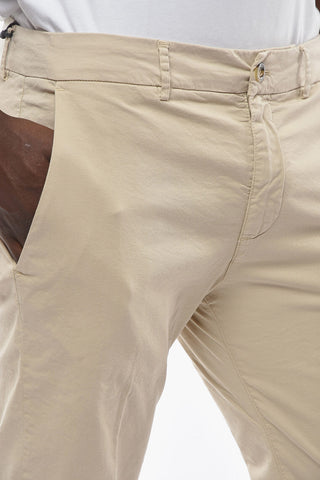 Cotton Stretch MARAIS Chino Pants with Flap Pockets