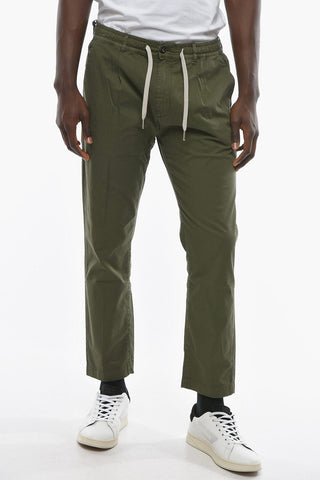 Single Pleat MITTE Pants with Drawstring Waist and Contrasting Laces