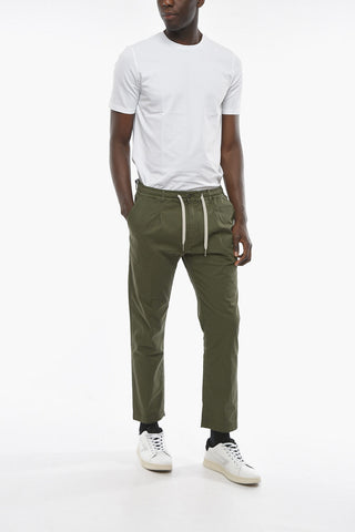 Single Pleat MITTE Pants with Drawstring Waist and Contrasting Laces