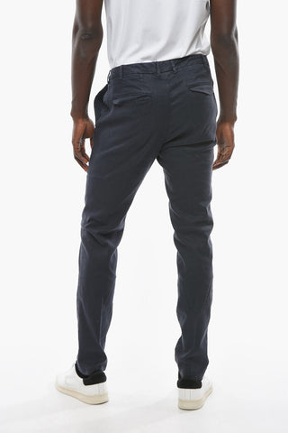 Pantaloni MARAIS in Lino e Cotone con Tasche ad Aletta
