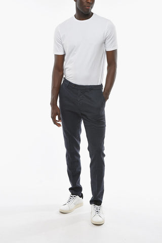 Pantaloni MARAIS in Lino e Cotone con Tasche ad Aletta