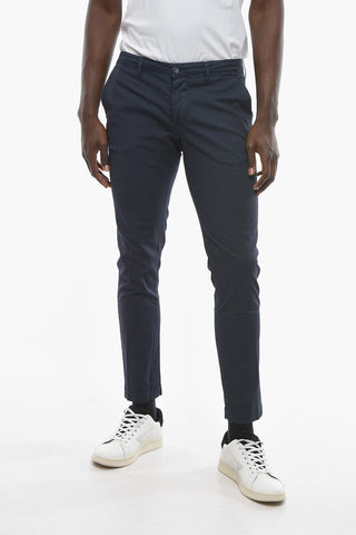 Pantaloni Chino NEWTOWN in Cotone Stretch con Passanti