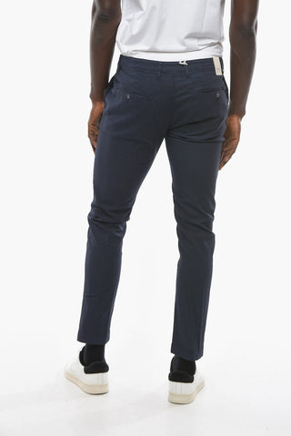 Pantaloni Chino NEWTOWN in Cotone Stretch con Passanti