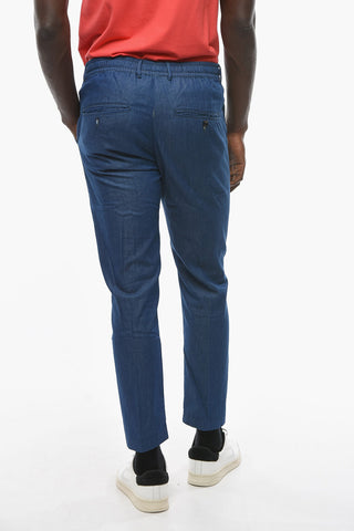 Solid Color MITTE Pants with Drawstring Waist