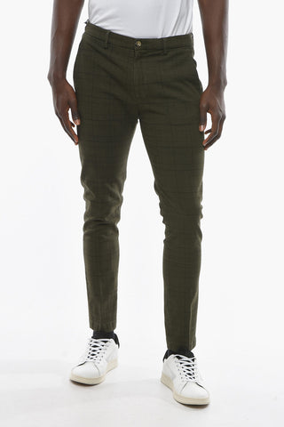 District Checked Tapered Fit MARAIS Chino Pants