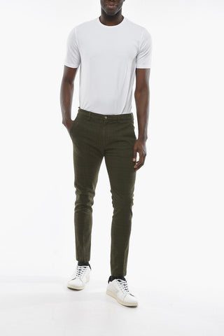 District Checked Tapered Fit MARAIS Chino Pants