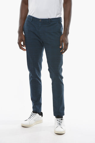 District Check Motif Stretch Cotton MARAIS Chino Pants