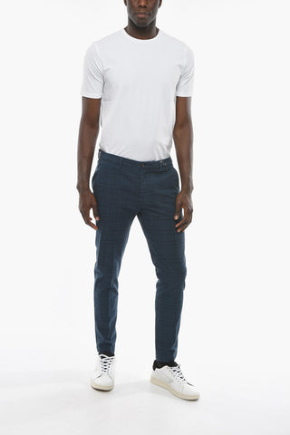 District Check Motif Stretch Cotton MARAIS Chino Pants