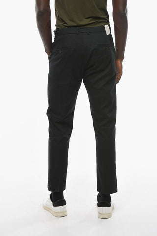 Solid Color Cotton Stretch RAVAL Single Pleat Pants