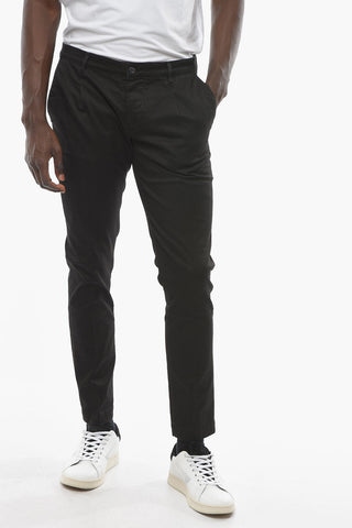 Pantaloni a 1 Pince NEWTOWN in Cotone Stretch