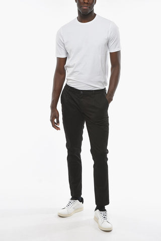 Pantaloni a 1 Pince NEWTOWN in Cotone Stretch