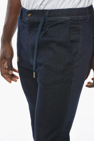 Pantaloni a Una Pince MITTE Con Elastico in Vita