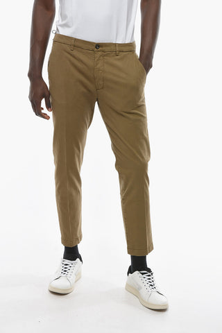Regular Waist MARAIS Pants with Logo-Button
