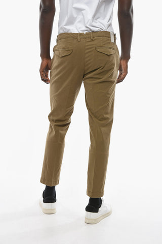 Regular Waist MARAIS Pants with Logo-Button