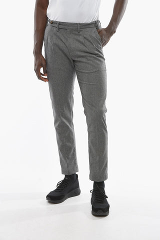 Pinstriped Double-Pleat ROPPONGI Pants
