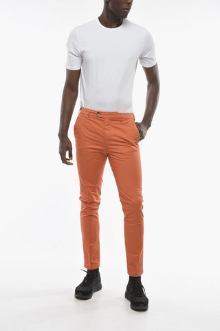 Pantaloni Chino MARAIS in Tinta Unita con Tasche ad Aletta