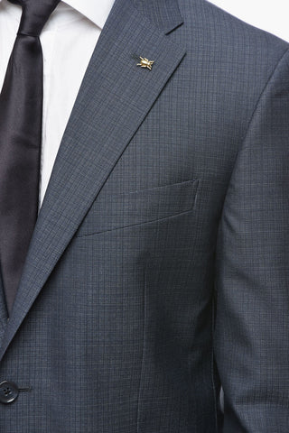 CC COLLECTION Abito 2 Bottoni RIGHT con Motivo Pin Check