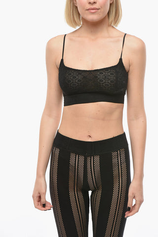 Sheer Floral Lace Bralette Top