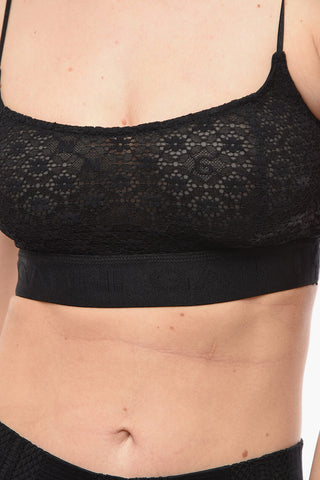 Sheer Floral Lace Bralette Top