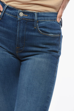 Jeans a 5 Tasche e Vita Alta 18cm