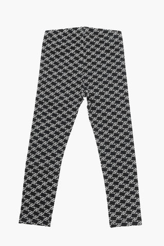 Leggings with Allover Monogram Print