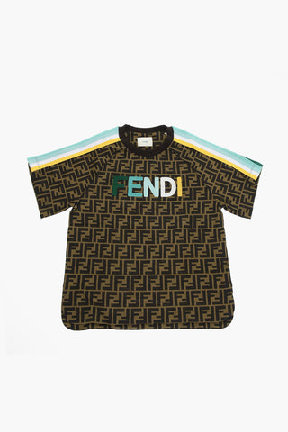 Jersey Cotton T-shirt with Allover FF Monogram
