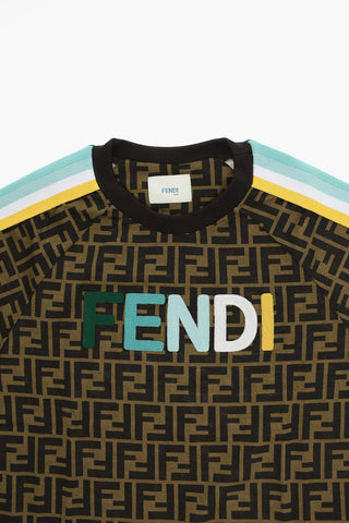 Jersey Cotton T-shirt with Allover FF Monogram