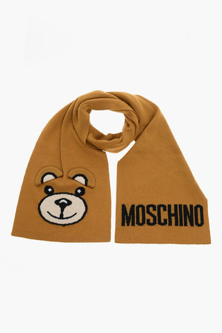 Sciarpa in Lana con Motivo Logo TEDDY BEAR