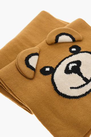 Sciarpa in Lana con Motivo Logo TEDDY BEAR