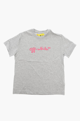 T-shirt Girocollo con Stampa Logo