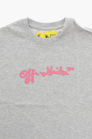 T-shirt Girocollo con Stampa Logo