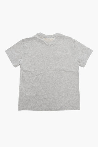 T-shirt Girocollo con Stampa Logo