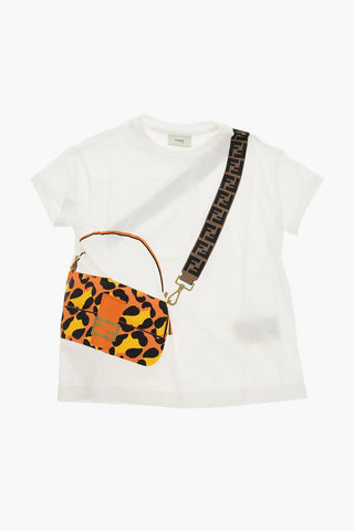 T-shirt Oversized con Applicazione Logo Grafica