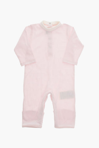 Hat Bib and Playsuit Set with Monogram Detailing