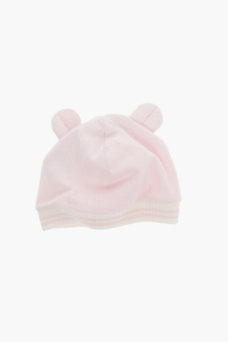 Hat Bib and Playsuit Set with Monogram Detailing