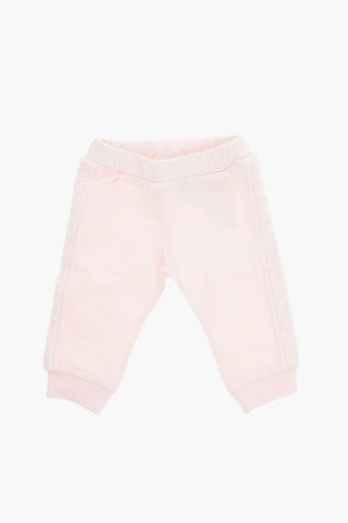 Stretch Cotton Joggers with Side Logoed Bands