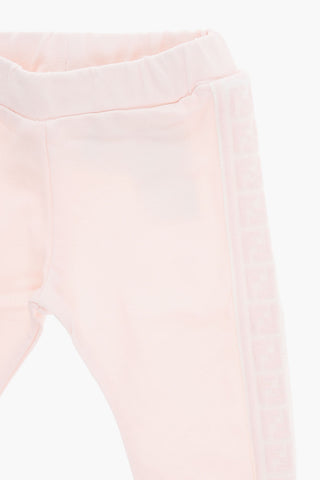Stretch Cotton Joggers with Side Logoed Bands