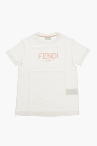 Jersey Cotton T-shirt with Rubber Logo