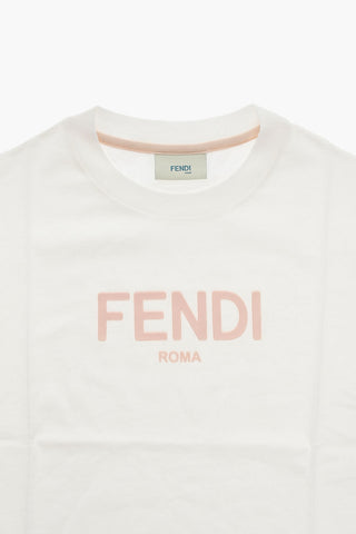 Jersey Cotton T-shirt with Rubber Logo