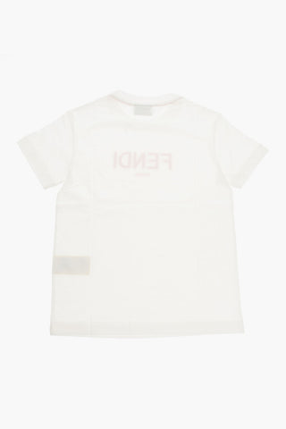Jersey Cotton T-shirt with Rubber Logo