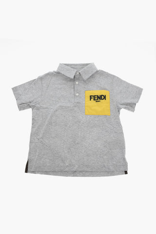 Polo Shirt with Padded Logoed Chest Pocket and Side Vents