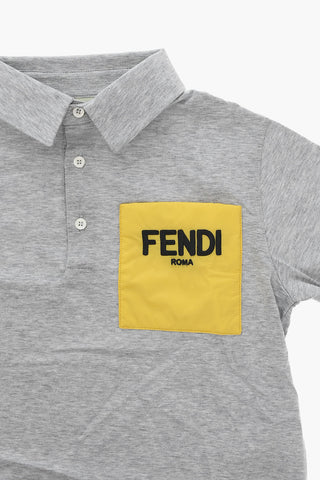 Polo Shirt with Padded Logoed Chest Pocket and Side Vents