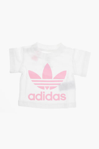 Shorts and Tee Set with Logo Print