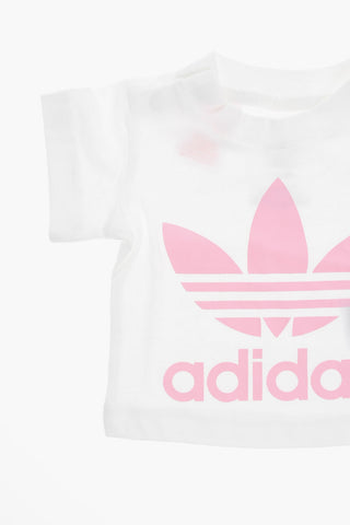 Shorts and Tee Set with Logo Print